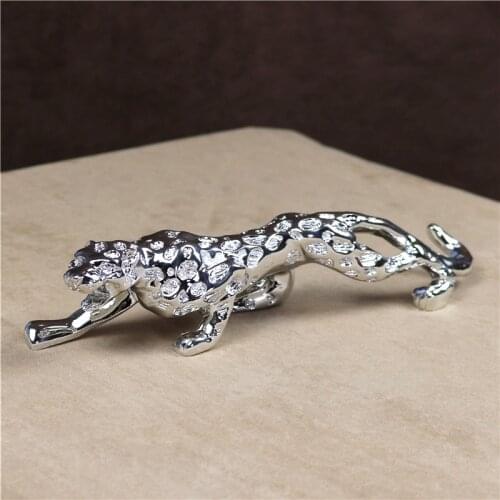 [MGT]Electroplated Leopard Miniature Resin Panther Statue Predator Decoration Gift Craft Ornament Embellishment Accessories