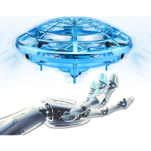 Mini Gesture Induction UFO Aircraft Four-axis Sensing Suspension Drone Children Toys Hobbies Rc Airplanes Remote Control