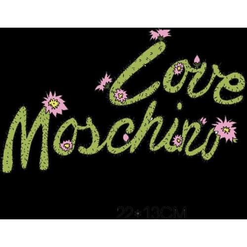 Letter Cactus Pattern Iron On Patches Stickers Washable Appliques A-level Heat Transfer For T-shirt DIY Accessory Clothes Decal