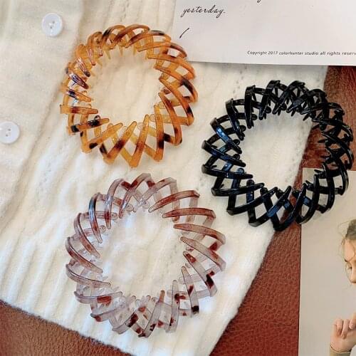 New Fashion Hair Claws Horsetail Buckle Big Crabs Hair Claws Hair Clip Bird Nest Expanding Hairband Hair Accessories Ponytail