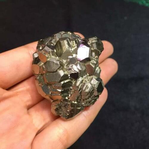 200g Samples of natural pyrite ore and raw copper-nodular stone