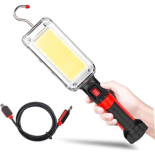 Rechargeable Portable Lamp LED Floodlight Flashlight Magnetic Base Worklight For Garage Outdoor Camping