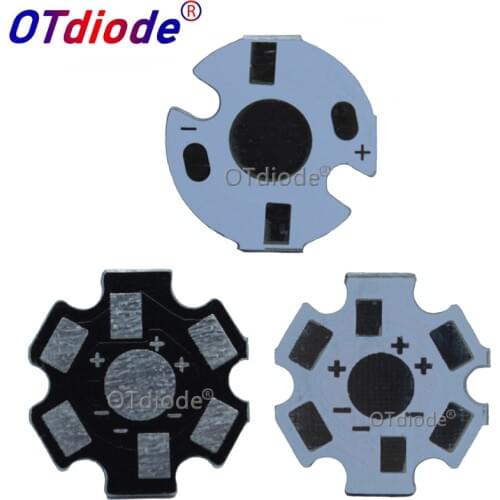 10-1000PCS 1W3W5W HeatSink LED Aluminum Base Plate PCB Board Substrate 20mm Star 16mm Kit DIY Cooling 20 mm for 1 3 5 W Watt