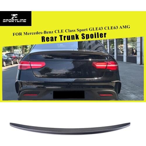 Carbon Fiber / FRP Rear Trunk Spoiler Lip Wing for Mercedes-Benz GLE-Class GLE320 GLE400 GLE450 GLE500 Sport 4-Door 2015 - 2017