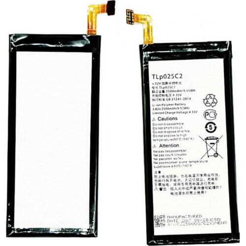 High quality Replacement Battery 2500mAh For Alcatel One Touch POP 4 Plus 4+ 5056D A N O W TLP025C1 / TLP025C2 batteries