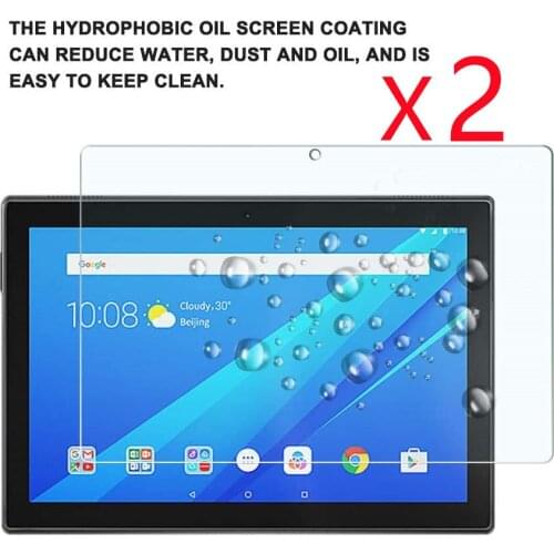 2Pcs Tempered Glass for Lenovo TAB M10 TB-X605F/TB-X505 10.1 Inch Screen Protector 9H 0.3mm Tablet Bubble Free Protective Film