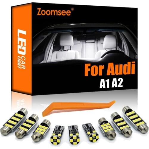 Zoomsee Interior LED For Audi A1 8X Hatchback Sportback A2 8Z0 Canbus Vehicle Bulb Indoor Dome Map Reading Light Auto Lamp Kit