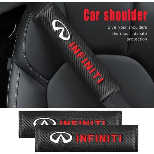 1/2pcs Car Seat Belt Shoulder Cover Guard Pad For Infiniti FX35 Q50 Q30 ESQ QX50 QX60 QX70 EX JX35 G35 G37 Interior Accessories