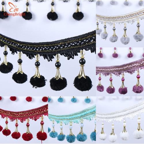 CHENGBRIGHT 10Meter 10cm Long European Style New Curtains Tassel Lace Decorative Accessories Sewing Handmade Textiles Fringe Diy