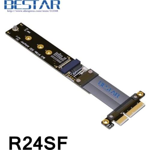 PCI-Express x4 PCI-E Gen3.0 32G/bps M.2 NVMe Key M SSD To PCIe 4x Riser adapter Card Extender Cable 10cm 20cm 30cm 60cm 80cm
