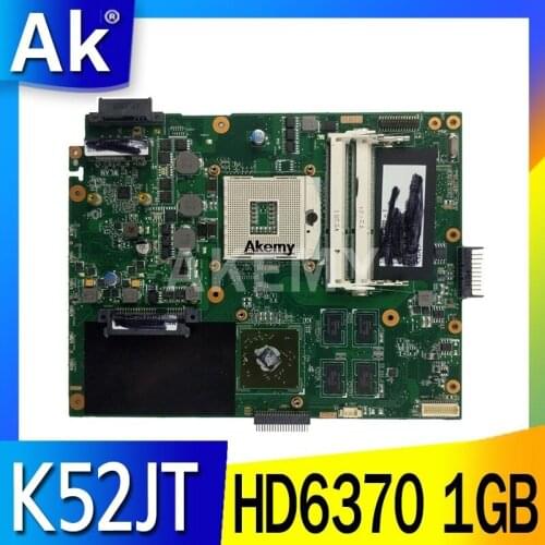 K52JT motherboard For Asus K52JU K52J A52J K52JR K52 K52JE X52J Laptop motherboard mainboard REV2.3A HD6370 1GB