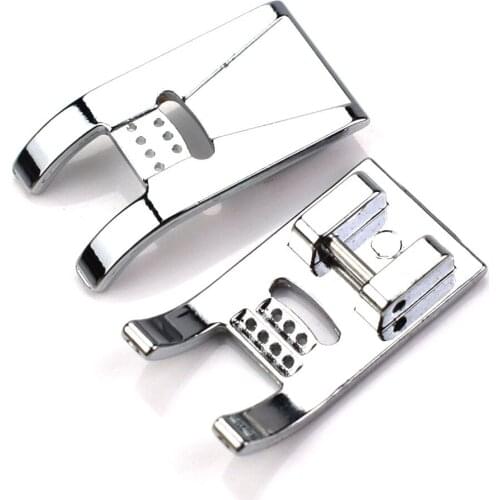 2PCS DIY Sewing Presser Foot for Household Sewing Machines New Metal 7 Holes 5 Holes Sewing Machine Foot