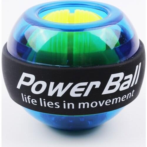 Rainbow LED Muscle Power Ball Wrist Ball Trainer Relax Gyroscope PowerBall Gyro Arm Exerciser Strengthener Fitness Equipments