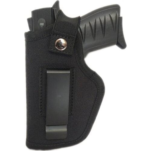 Universal Tactical Gun Holster Gun Bag Suitable All Size Concealed Carry Handguns Belt Metal Clip Hunting Accessories