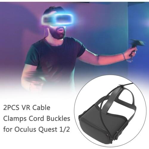 2PCS VR Cable Clamps Cord Buckles Data Cable For Oculus Quest 1/2 Link Standard VR Headset Cable VR Accessories Cable Clamp