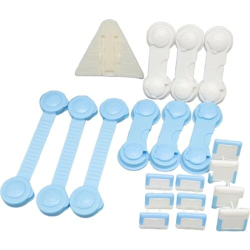 20Pcs/set Child Safety Cabinet Lock Baby Anti-theft Protector To Prevent Babies From Opening The Door At Will ABS Safety Lock
