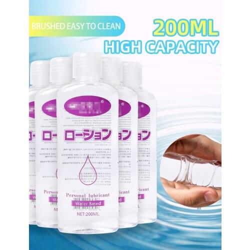 200ML Lubricant for Sex Cream Super Capacity Viscous Lube Water Based Sex Massage Oil Anal Adult Masturbation Toy Couple Game