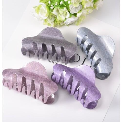 8cm Length Candy colors Acrylic Hairpins Hair Clip Crab Hair Claws For Women Girl Hair Jewelry Accessories PJ-1107