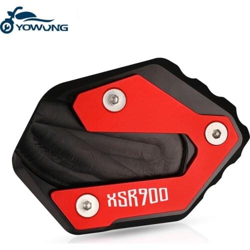Motorcycle Aluminum Foot Enlarger Foot Side Stand Extension Plate XSR 900 FOR YAMAHA XSR900 2015 2016 2017 2018 2019 2020 2021