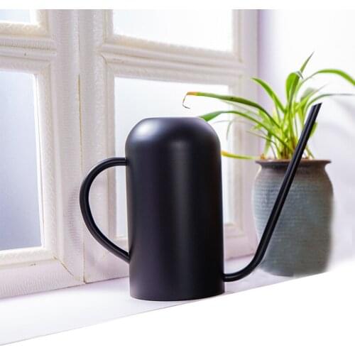 Stainless Steel Water Cans Small Lrrigation Can Long Mouth Sprayer Garden Flower Plants Watering Pot Portable 1500ml