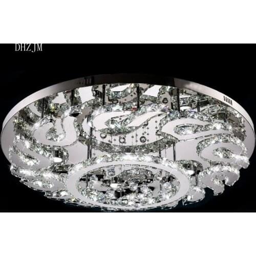 Free shipping FOR DHL New Arrival Crystal LED Ceiling Light Modern Lustres De Sala For Living Room Dia80*H20cm Indoor Lighting