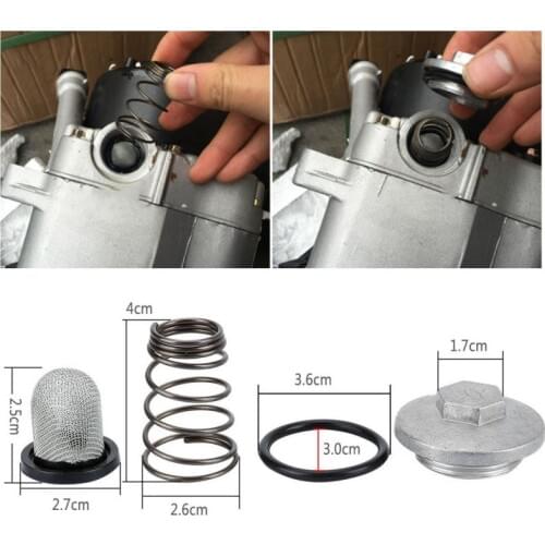 GY6 50cc To 150cc 125/150 Engine Parts Plug Moped Oil Filter Drain Screw Four-piece Set Scooter For Baotian Benzhou Znen Taotao