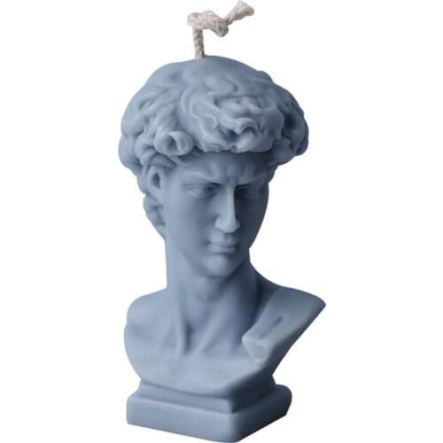 Candle Mold Creative Silicone David Perfume Candle Mold Fragrance Candle Making Wax Mould Plaster chocolate soap mold cake mold