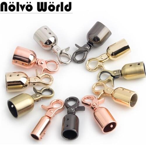 4 colors 53*21.5mm brush finished color die casting metal fitting hardware bags accessories screw connector hanger whole
