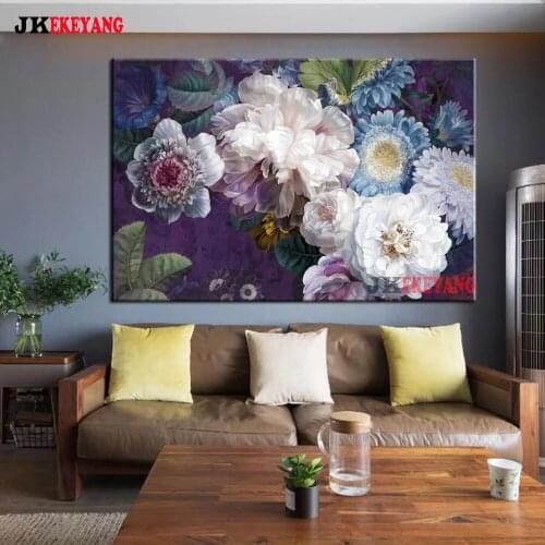 Full Square Round Diamond Embroidery DIY Diamond Painting flowers Cross Stitch kit mosaic Y4427