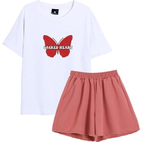 Summer Clothes for Women Pajamas Set Short Sleeves Shorts Soft Aesthetic Sleepwear Cotton Home Wear Comfort Female Pizama Damska