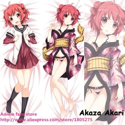 Lovely Japanese Anime Pillowcase Yuruyuri Cute Girl Akaza Akari Pillow Case decorative Hugging Body Bedding