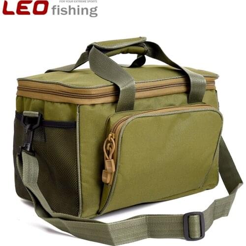 New Arrival Leo Outdoor Canvas Fishing Bag Multifunctional Fishing Tackle Shoulder Messenger Sport Bags