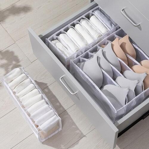 6/7/11 Grids Underwear Socks Bra Separator Storage Box Wardrobe Drawer Organizer Clothes Storage органайзер tiroir organisateurs