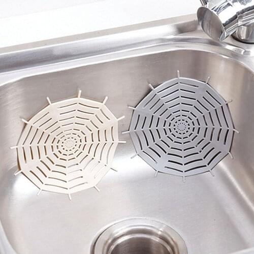 Spider Net Kitchen Sink Strainer Sink Drain Floor Filter Waste Shower Stopper Trap Filter Hair Catcher Bathroom Accessories