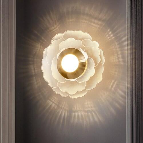 Led Indoor Wall Lamps Bedroom Living Room Lamp Flowers Lamp Wall Lights Home Decoration Lights Acrylic lamp Modern led luminaire