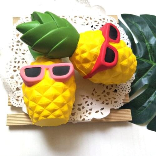 Squishy antistress fruit pineapple Squish Slow Rising soft Scented toy collection Simulation Squeeze stress reliever toys gifts