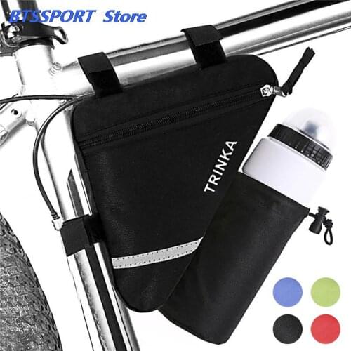 Waterproof Bike Triangle Bag For Bicycle Front Frame Bag Cycling Top Tube Bag Water Bottle Pocket Bicycle Accessories