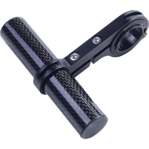 10cm Bicycle Handlebar Extended Holder Bracket Headlight Mount Bar MTB Bicycle Lamp Support Rack Stand Flashlight Carbon Holder