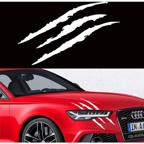 1 Piece Stripe Decal 3D Car Sticker 40 cm Claw Stripe for Peugeot 206 207 208 301 307 308 407 2008 3008 4008