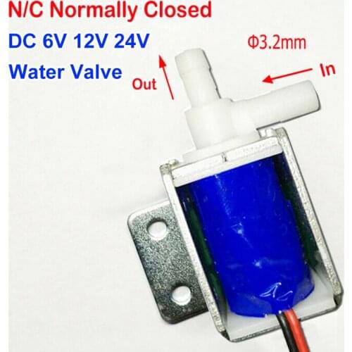 1pcs DC 6V 12V 24V Water Valve N/C Normally Closed Micro Solenoid Valve Mini Electric Water Liquid Air Gas Valve Discouraged