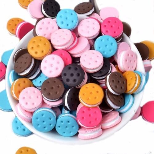 10pc Biscuits Chocolates Artificial Food Ornament Craft Decor Miniature Dollhouse Home Decoration DIY Accessory