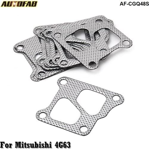 10PCS/LOT MANIFOLD TO TURBO GASKET For MITSUBISH EVO 4 5 6 7 8 9 4G63 TD05 AF-CGQ48S