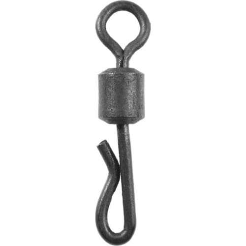 25Pcs 8# Durable Portable Q-shaped Quick Change Swivels Tackles for Carp Fishing Tools