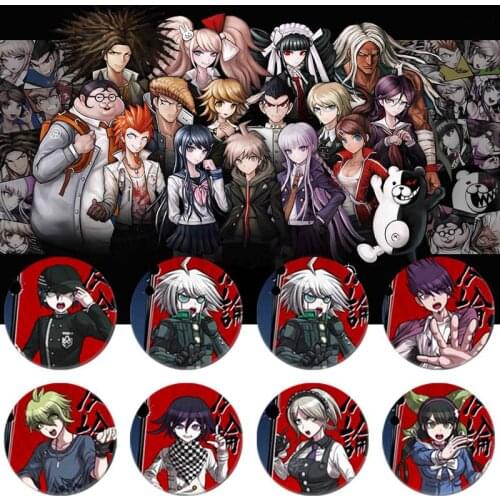 25 Style Cute Anime Danganronpa:Trigger Happy Monokuma Brooch Cosplay Badge Backpacks Button Women Clothes Gift