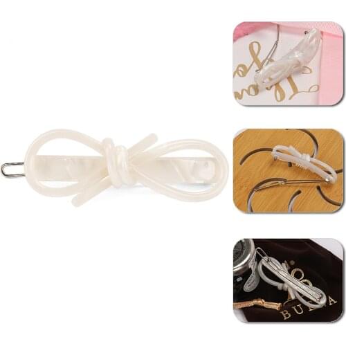 Buena Multicolor Cellulose Acetate Bowknot Hair Pins Fashion Bow Hair Pins For Girls Gifts Hair Clips