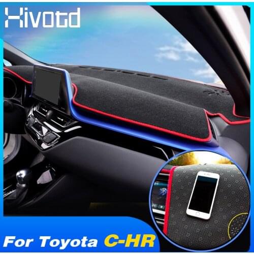 Car Dashboard Cover Dash Mat Sun Shad Pad Carpets Trim ANti-UV NON-Slip For Toyota CHR C-HR C HR 2017 2018 2019 Accessories