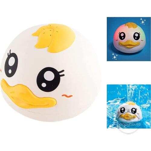 Baby Bath Toys Spray Water Shower Pool Bath Toy for Kids Electric Whale Duck Bath Ball Toy with Light LED Light Baby Bathtub Toy