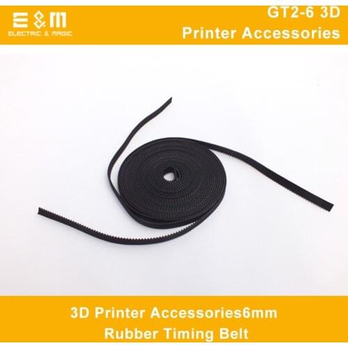 DIY 3D Printer Accessories 6mm Rubber Timing Belt for GT2-6 3D Printer Accessories