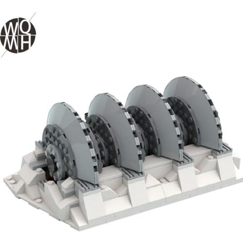 NEW Buildmoc Small Particle Building Block Moc-23845 HOS 4-Story Main Generator Ornament Assembly Boys Birthday Gift Toy