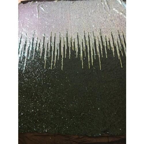 Good looking Green stretch mesh sequins Lace Fabric High Quality Lace Fabric Beautiful Nigerian Lace Fabric For Wedding